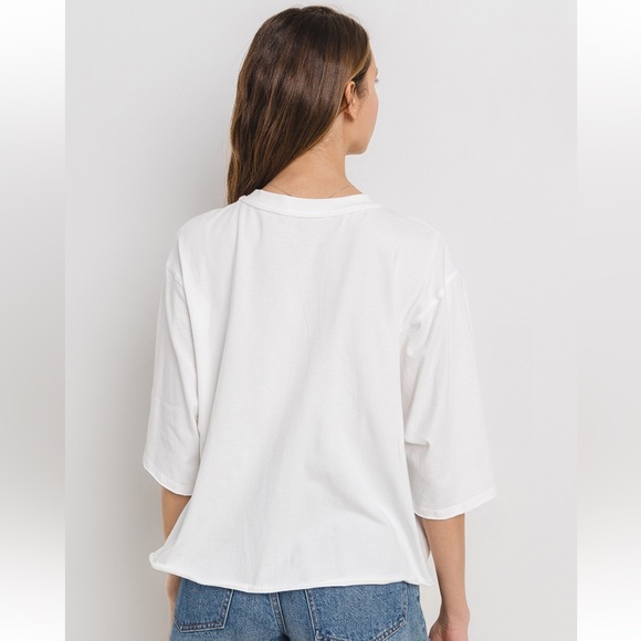 37 Loose Fit Smile Print T-shirt - Picture 4 of 5